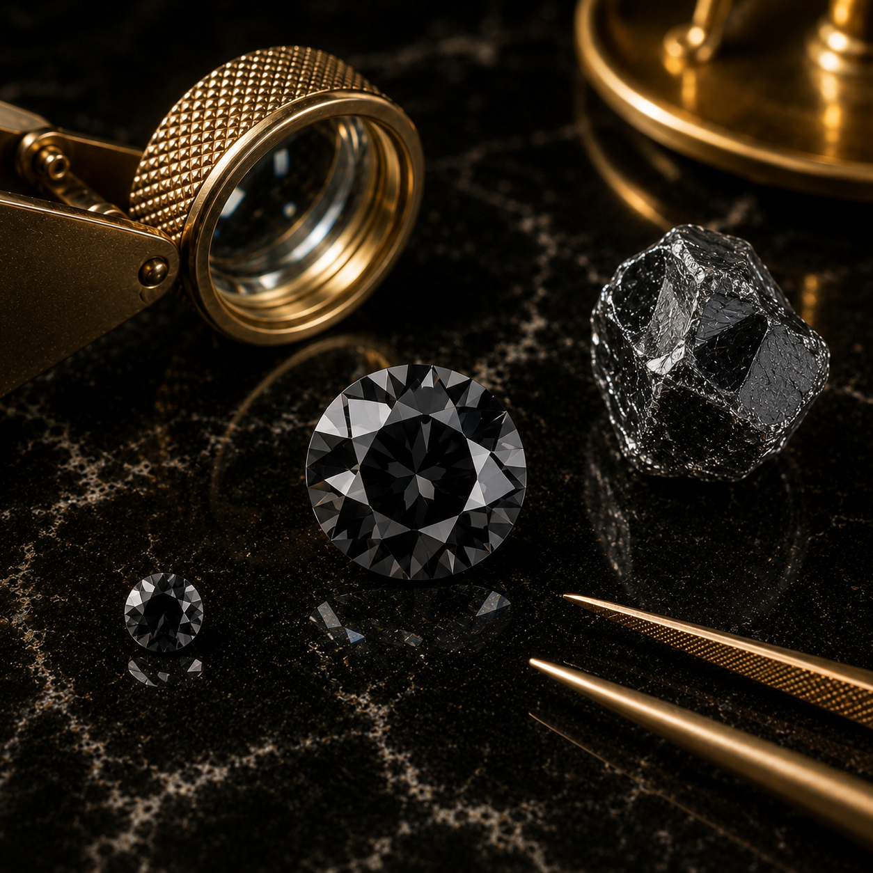 الماس سیاه چیست؟ راهنمای خرید، فروش، قیمت و کارشناسی الماس سیاه اصل